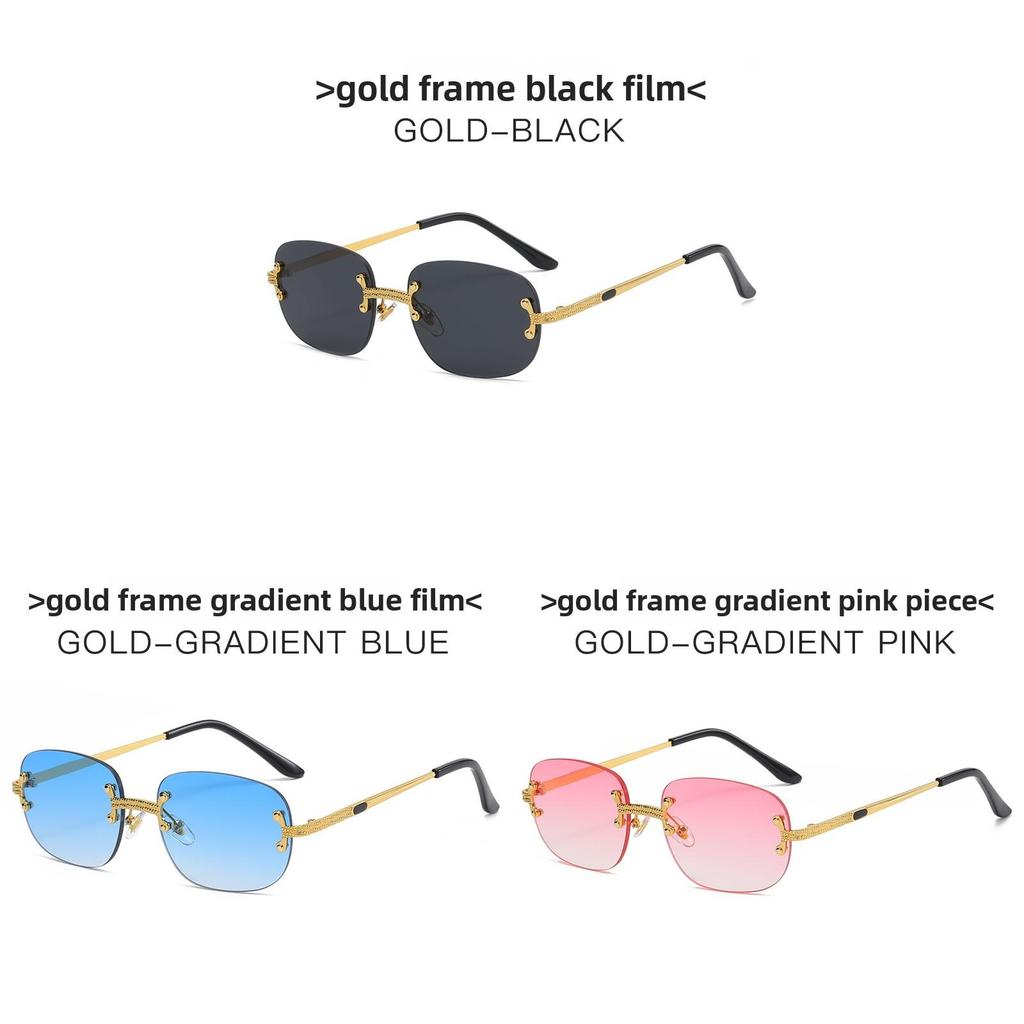Womens Metal Frame Square Sunglasses With Pink Polycarbonate Lenses For Fashion And Sun Protection