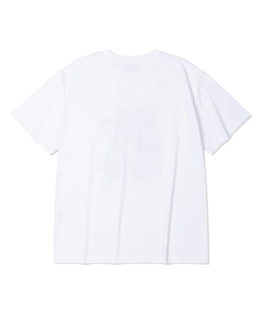 DE GRAND MATIN Edge Logo Tee_White