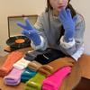 Guanti in Peluche Coreani da Donna Invernali in Velluto Manopole Invernali Spessi Caldi Guanti a Maglia Colore Solido Touch Screen Guanto Lungo Regalo