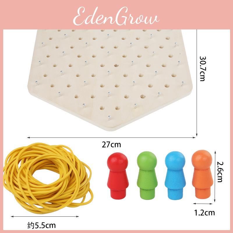 Wooden Geometric Chain Puzzle Game For Family Brain Teasers And Skills Development