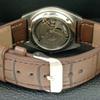AUTOMATIC 46961 VINTAGE ORIENT CRYSTAL JAPAN MENS GOLDEN DIAL WATCH a707771-1