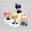 4pcs/set Cute Chainsaw Man Sleep Verion PVC Action Figures Toys About 4-5 CM