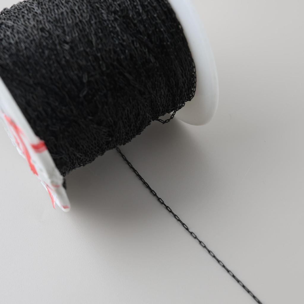 0.8mm Ultra-Fine Titanium Steel Cross Chain for DIY Beading - Color Retention Stainless Steel Accessory