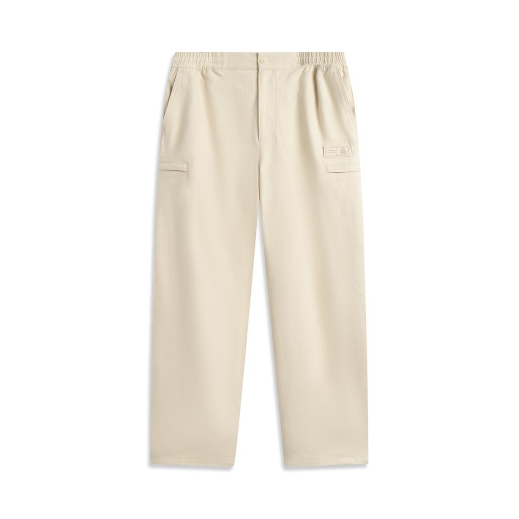Li Ning x GUGONG,LIANMINGKUAN Rijin Doujin Collection Sports Pants Unisex Dune Khaki AYKV537-2