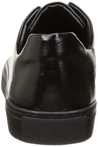 Dedes 6330-O Men's All Black Front Gore Band Slip-On Sneakers, Size 26.0 cm, 3E