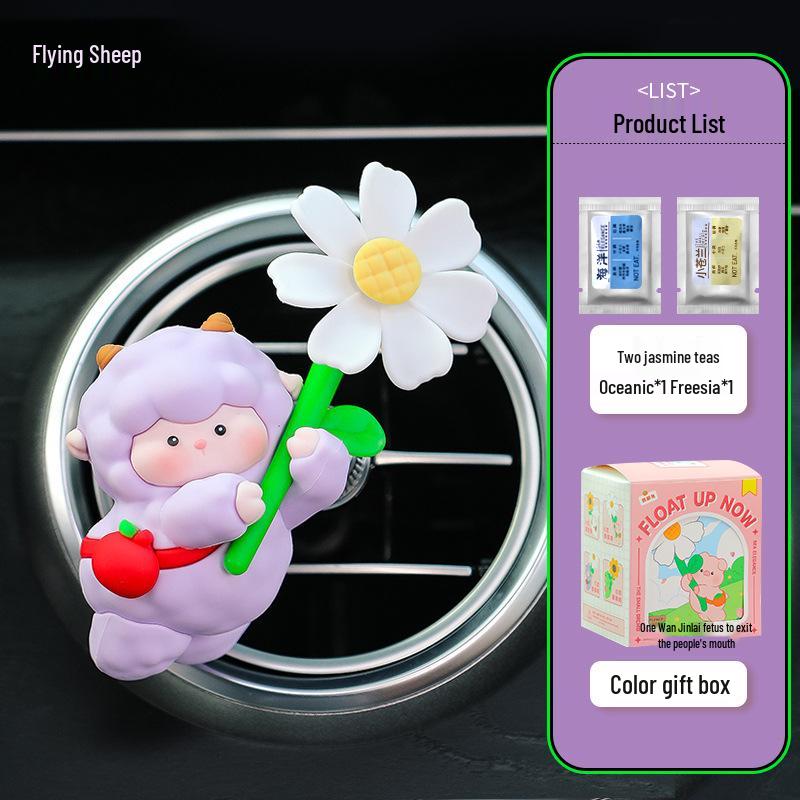 Cartoon Pinwheel Aromatherapy Vent Clip: Small Animal Car Air Freshener.