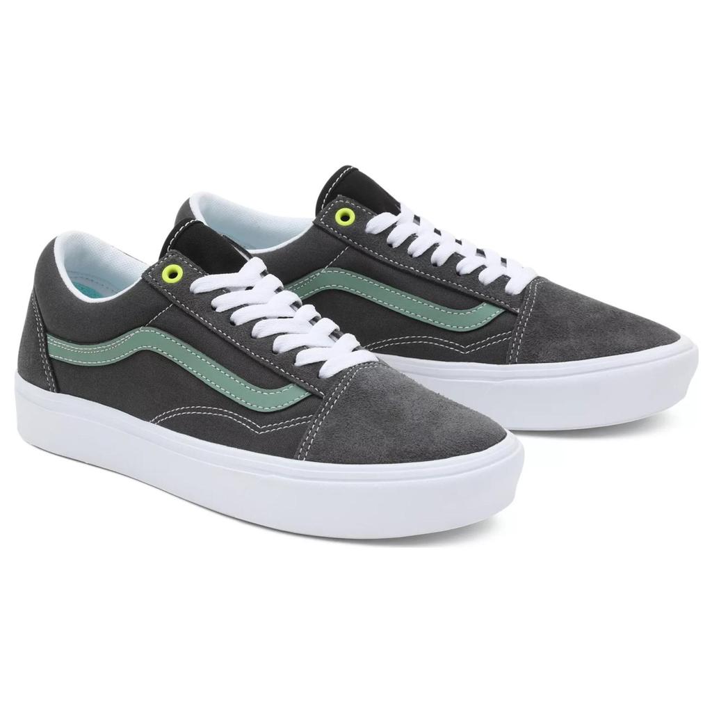 Vans Old Skool Multi Block Comfycush Casual Low Top Skate Shoes Unisex Sneaker Gray White Green VN0A5DYCBFC