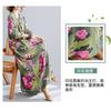 Bohemian Printed Loose Long Sleeve Hem Long Dresses