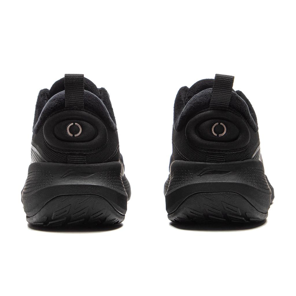 Li Ning Soft Go Fleece Warm Comfortable Thick Sole Fashionable Casual Shoes Men Sneakers Black AGLV081-3