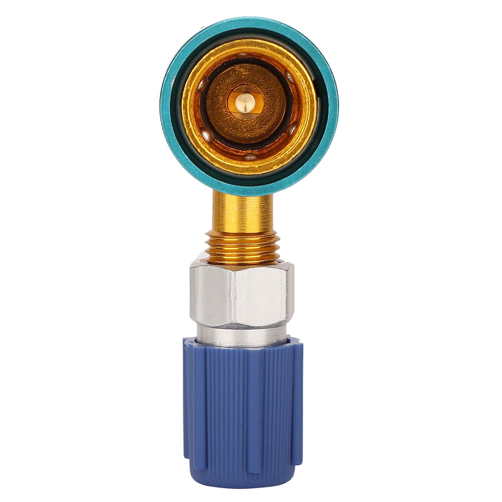 

R1234YF to R134A Auto Air Conditioning Refrigerant Coupling Right Angle Simple Liquid Connection