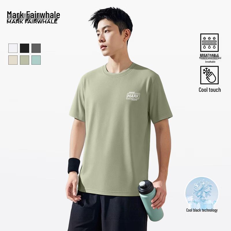MARK FAIRWHALE Men's Cooling Breathable Cotton T-Shirt