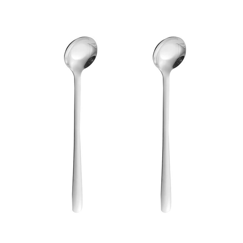 2-Piece 304 Stainless Steel Long Handle Spoon Set