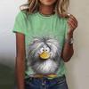 Summer Funny Cat White 3d Print T-shirt For Women Fashion Casual O-Neck Short Sleeve Tops Tees Female Clothes Animal Tshirt New