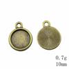 Valentine's Day Accessories For Making Jewelry Fit Round 12mm Glass Cabochon Base Setting Tray Accessories Parts Women's Clothing Bag Accessories