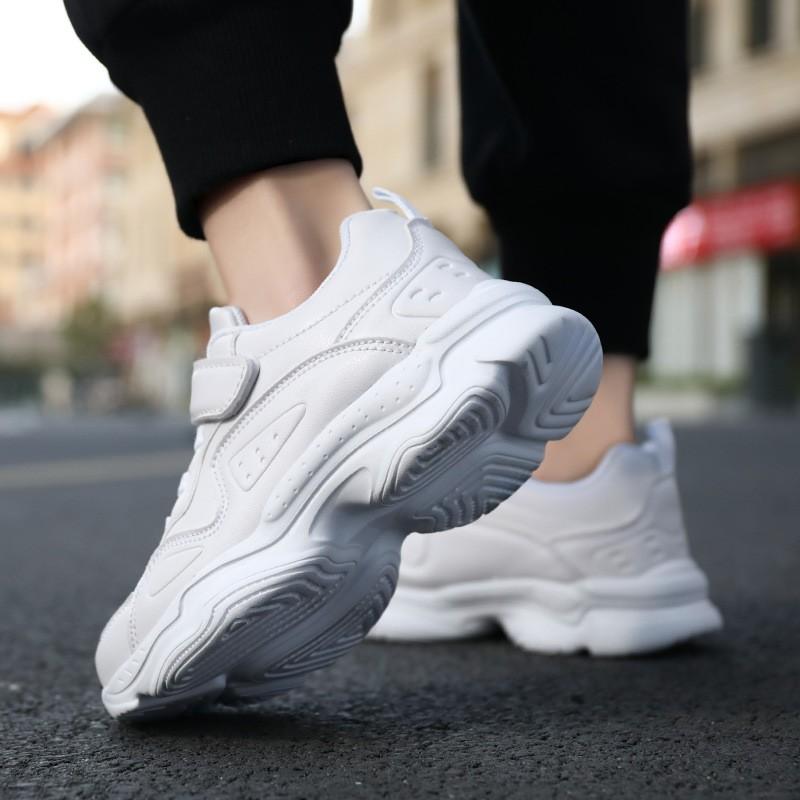 Kids White Mesh Sneakers Boys Girls Toddler School Performance Lightweight Breathable Low Top Casual Shoes