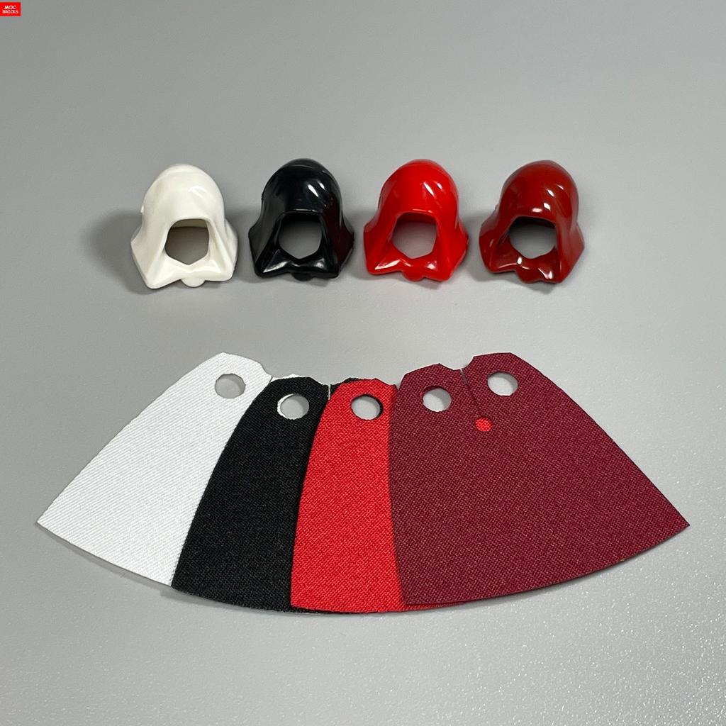 Peças MOC Cabeça Capuz Capacete Abaixado Figura 4cm Corpo Acessório de Roupa 30381 15428 blocos de construção brinquedos presentes para crianças