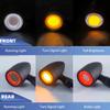 Tool Free Installation Motorcycle LED Turn Signals High Visibility Water Resistant Bright LED Turn Lights for Bikes