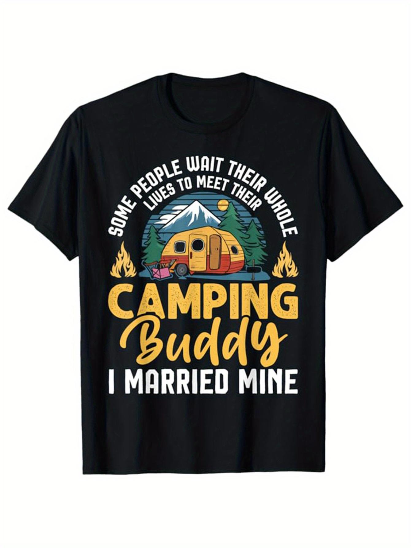 Camping Buddy I Married Mine T-shirt M