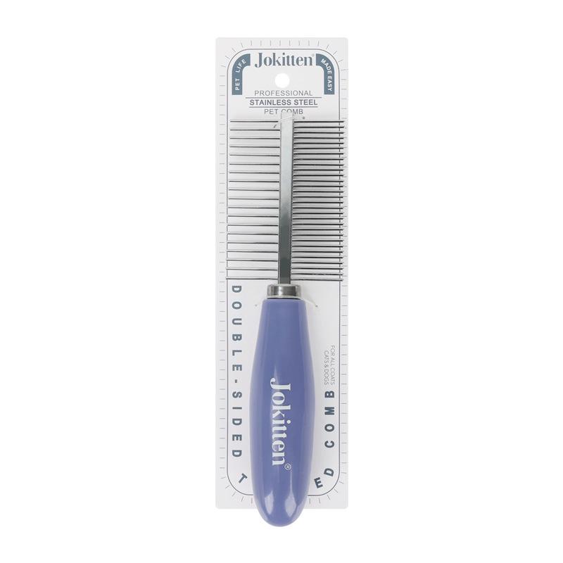 Double-Sided Pet Grooming Comb for Cats  Dogs - Undercoat Deshedding Tool 96405
