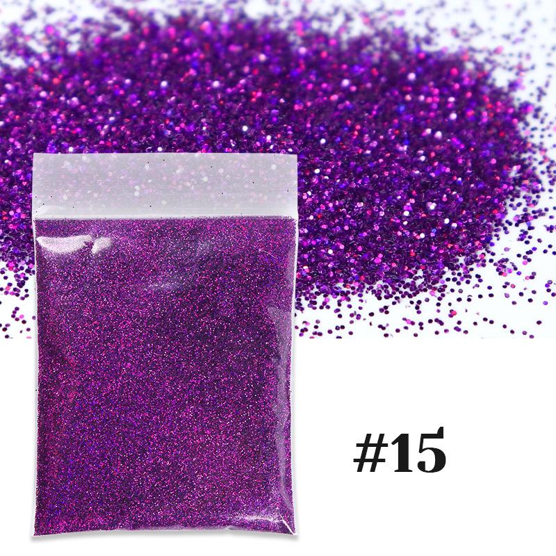10g mixed color nail art glitter powder holographic laser dust nail Sequins bulk DIY epoxy resin nail art filler