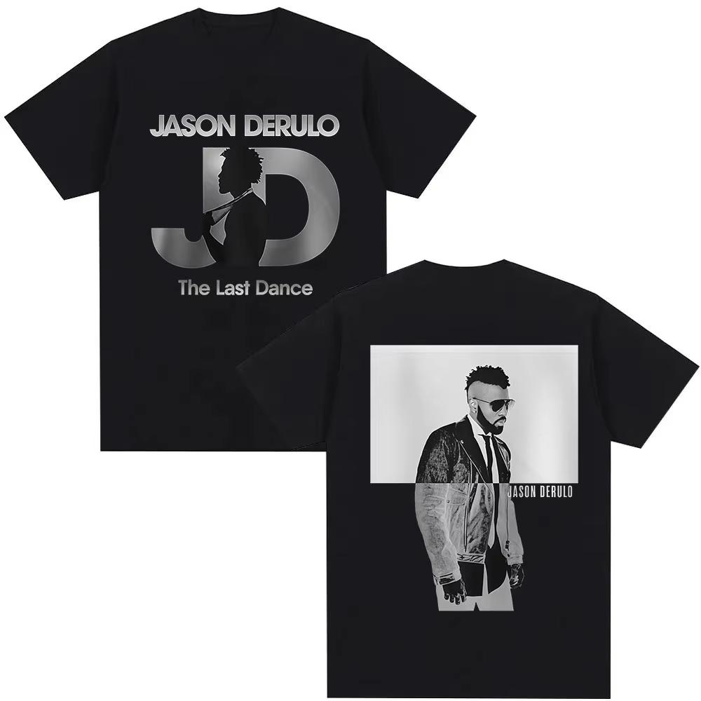 

2026 New Jason Derulo The Last Dance Tour Graphics Cotton Shirt Unisex Y2k Hip Hop Style Summer Unisex Short Sleeve Tshirt Fan Gift S