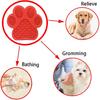 Dog Licking Mat for Anxiety Peanut Butter Slow Feeder Bowls Licking Pad with Strong Suction to Wall for Pet Bathing,Grooming,and Dog Training (Red)