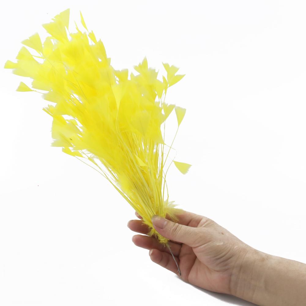 FeatherYellow Feathers for Crafts, 31 Styles Natural Pheasant, Rooster, Duck Feathers Bulk for Costume DIY, Fly Tying,Party Decoration