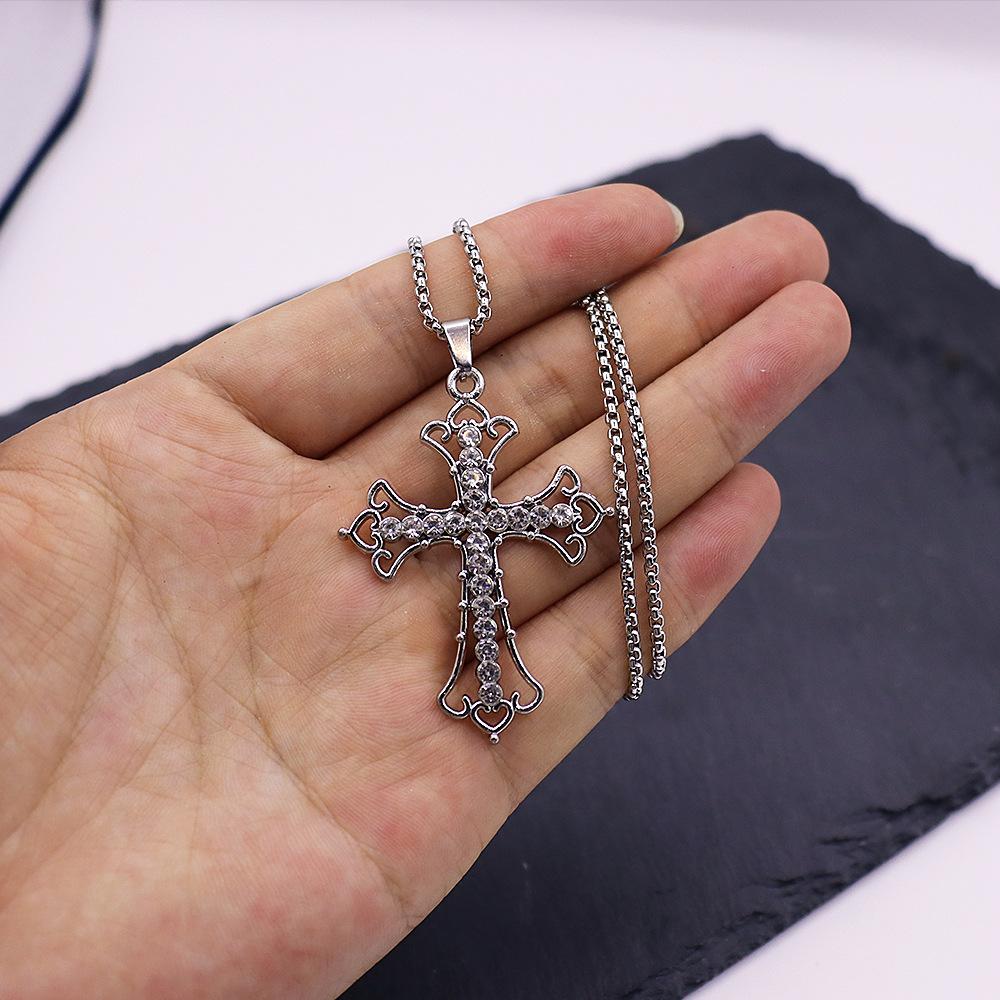 Accessories Titanium Steel Necklace Various Cross Pendants Necklace Accessories Simple Retro Non-Fading Accessories