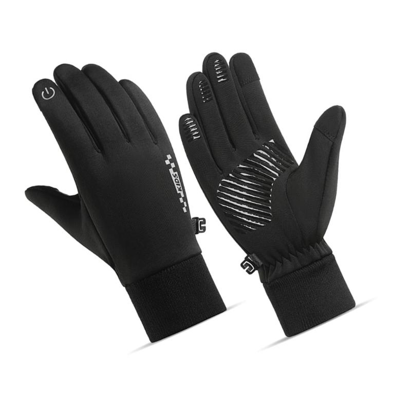 5-14 Year Kids Thermal Gloves Soft & Breathable Polyester and Fleece Warm Mittens for Cold Weather Adventures