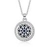 In-Stock Aromatherapy Hollow Diamond Pendant Necklace