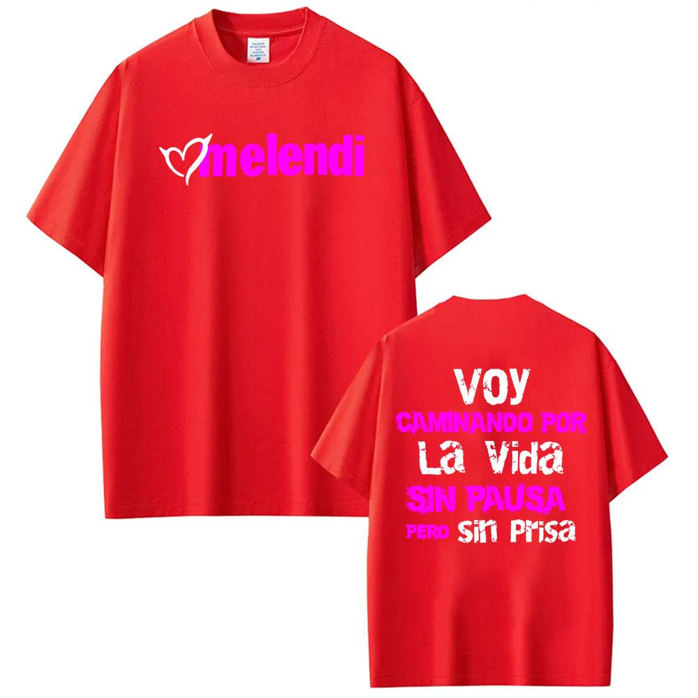 

Rapper Melendi Caminando Por La Vida Graphic T Shirt Unisex Fashion Hip Hop Pop Music T Shirts Classic 100 Cotton Loose Tshirt L