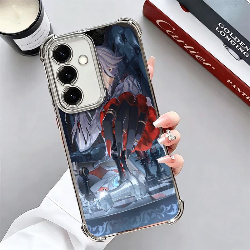 

Genshin Impact Arlecchino Plating Phone Case For Samsung A17 A07 A37 A57 A16 A56 A15 A55 A14 A54 A13 A53 A26 A36 A25 A35 A24 A34 Samsung A15