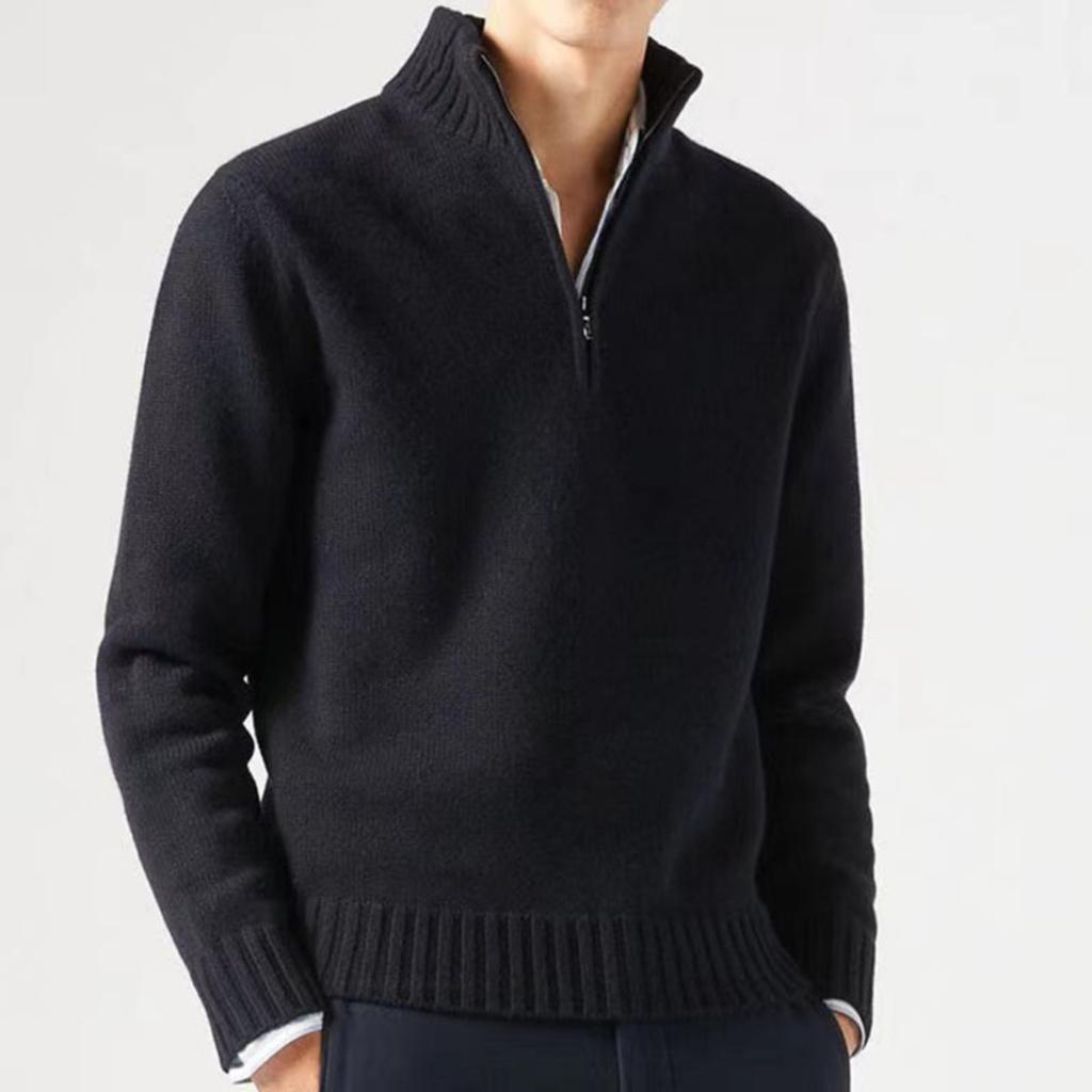 Men's Casual Thick Knit Sweater for Winter Warmth Everyday Wear