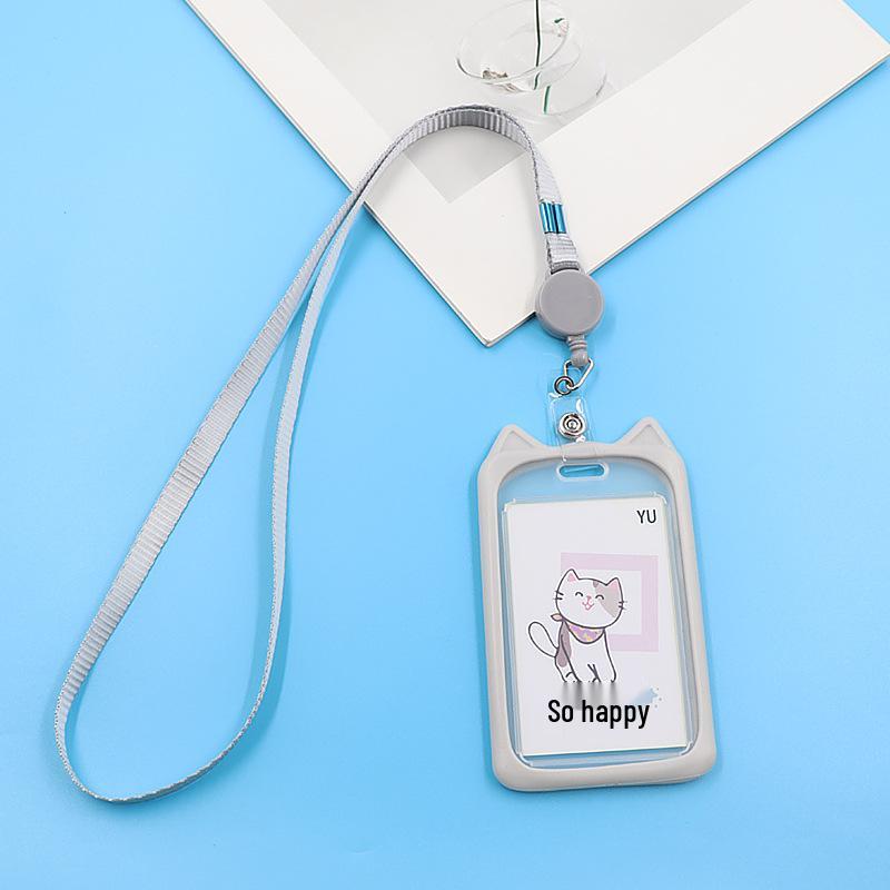 Creative Kitten Campus Retractable Lanyard ID & Access Card Holder