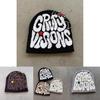 Modern Beanie For Winter Women Men Fashionable No Brim Design With Letter Pattern
