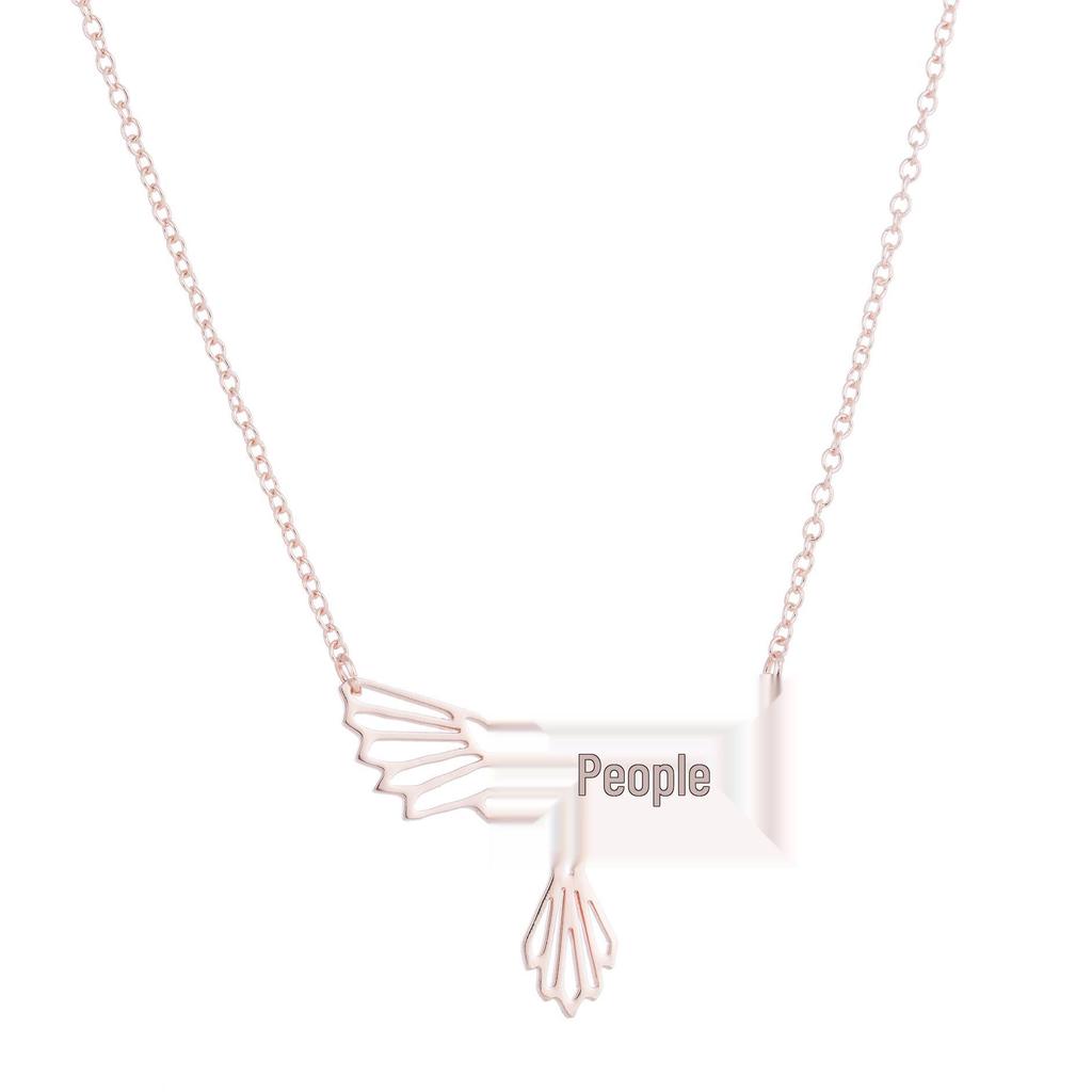 Elegant Women's Stainless Steel Origami Pendant Necklace