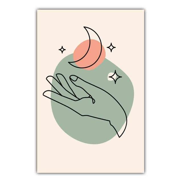 

Матисс постер скандинавский минималистский линия абстрактное искусство фигура и растение холст картина офис гостиная украшение дома фреска без рамки 21*30cm No Frame