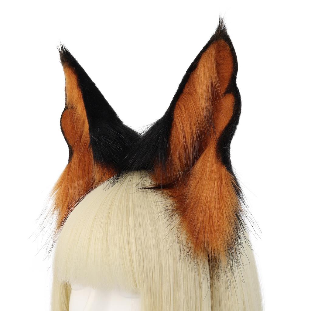 New Simulation Adjustable Headband Halloween Cat Ears Cos Plush Animal Ears Hair Accessories Halloween