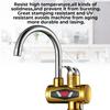 3KW 220V Tankless Electric Water Heater Led Digital Display Bathroom Kitchen Heater Faucet Gold Electric Water Faucet Heater