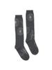 [mardimercredi] All Flower Knee High Socks - Charcoal Ivory