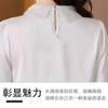 Women's White Lace Collar Long Sleeve Blouse Bow Tie Neck Elegant Chiffon CasualOffice Work Wear Shirt