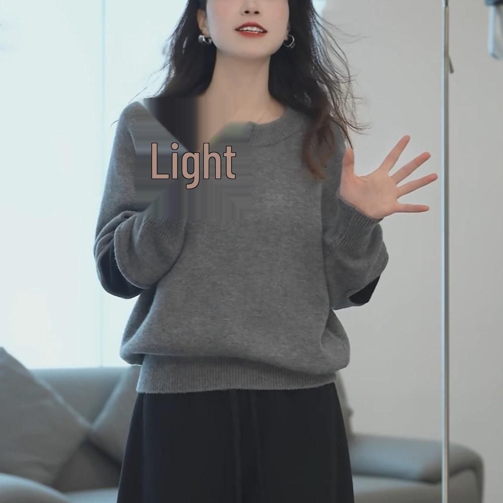 Women's High-End Half-Zip Sweater: Stylish, Cozy, Loose Knit Top for Autumn and Winter