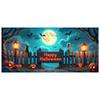 Outdoor Decoration Halloween Skeleton Event Banner Party Backdrop Wooden Fence Halloween Banner For Outdoor Decoration Festival
