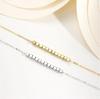 S925 Sterling Silver Gold Square Necklace: Minimalist Sugar Cube Clavicle Chain for Women, Light Luxury Design for Spring/Summer