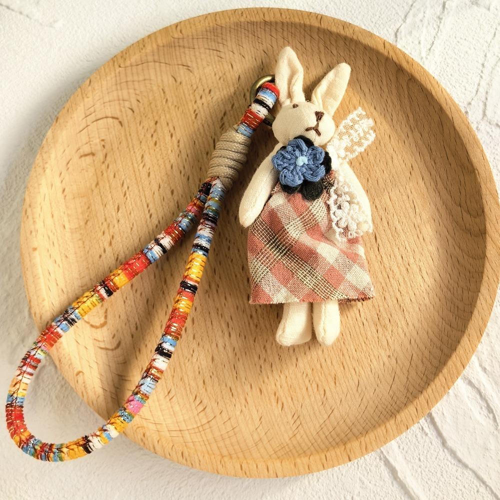 Pendentif Poupée Canard Ours Accessoires de Sac Mode Porte-clés Lapin Cadeau