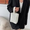 Simple Women Puffy Quilted Padded Makeup Storage Bag Space Cotton Clutches Zipper Solid Color Small Cosmetic Handbag MIT