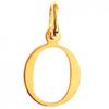 Gold Plated Single Letter O Initial Pendant