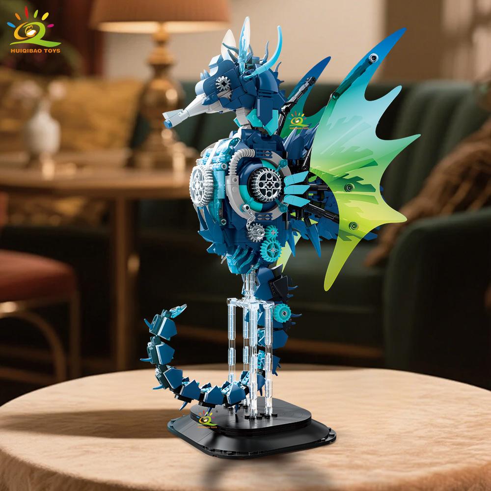 

Moc Technicial Seahorse Model Construction Block Machinery Marine Series Brick Construction Plaything For Kids Household Decortion NO BOX