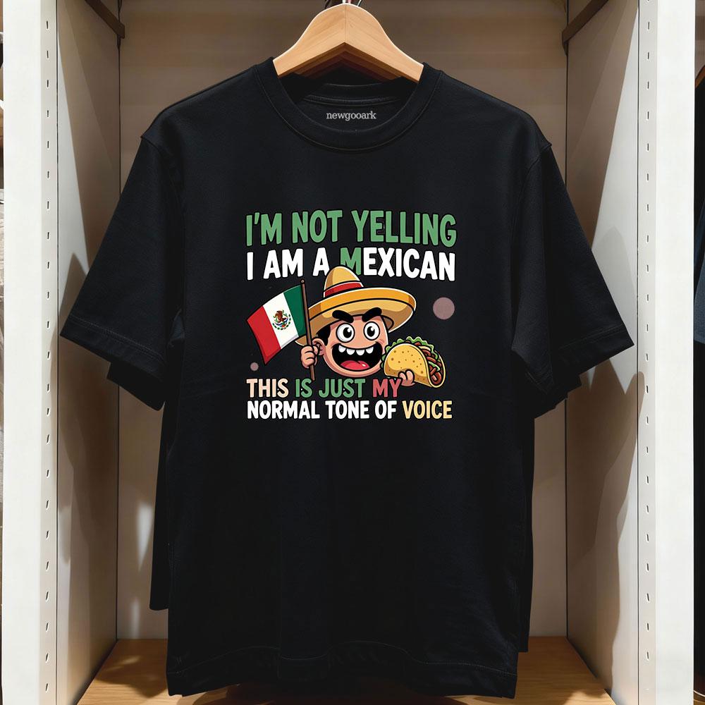 Funny Mexican Pride Mexican Flag and Taco Illustration TShirt Women Unisex Casual Cotton Printed T Shirts Adult Streetwear Tops