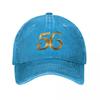 Golden Number Fifty Six Baseball Cap Luxury Cap Cosplay Custom Hat Unisexs Womens